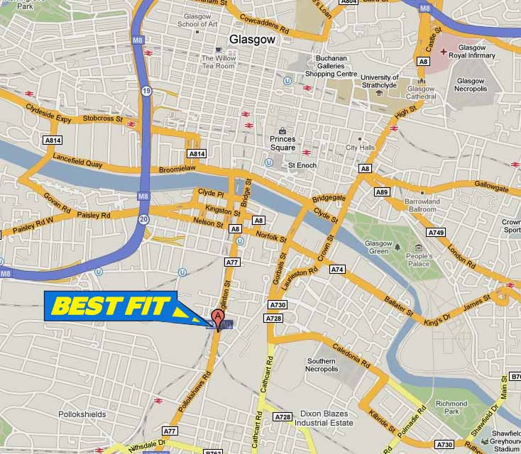 Suzuki Diagnostics and Servicing - Our Glasgow Service Site  is located just off the M8, a few minutes from the city centre on the main road on the South side of Glasgow